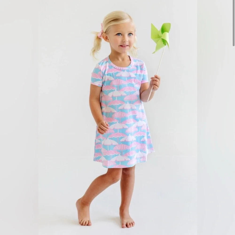 The Beaufort Bonney Company Polly Play Dress Taylor Bay ‘Brellas Size 3T - Picture 1 of 5